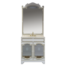 Элис - 80 Зеркало белая.патина/стекло