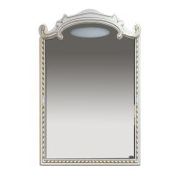 Элис - 80 Зеркало белая.патина/стекло