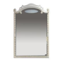 Элис - 80 Зеркало белая.патина/стекло
