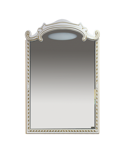 Элис - 80 Зеркало белая.патина/стекло