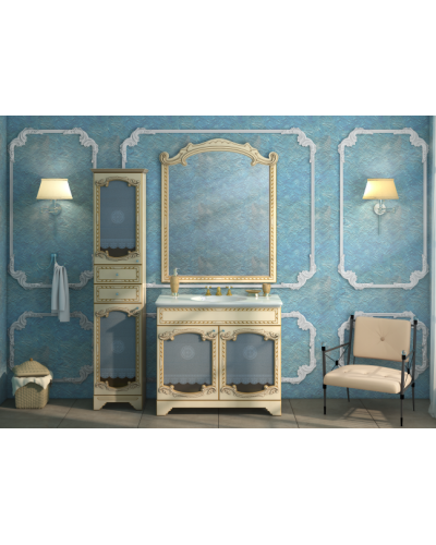 Элис - 90 Зеркало беж.патина/стекло