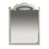 Элис - 90 Зеркало белое патина/стекло