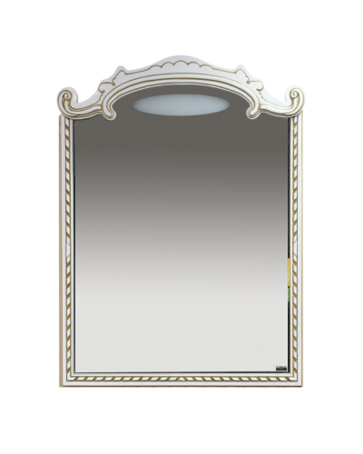 Элис - 90 Зеркало белое патина/стекло