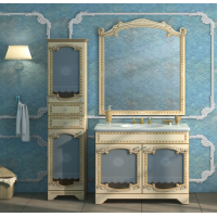 Элис -100 Зеркало беж.патина/стекло