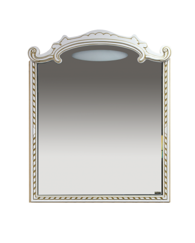 Элис -100 Зеркало белая патина/стекло