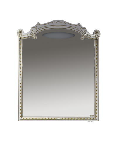 Элис -100 Зеркало белая патина/стекло