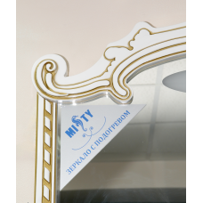 Элис -100 Зеркало белая патина/стекло