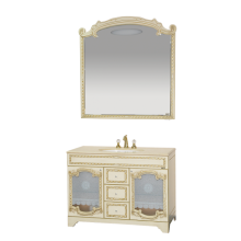 Элис -120 Зеркало беж.патина/стекло