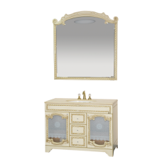 Элис -120 Зеркало беж.патина/стекло