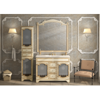 Элис -120 Зеркало беж.патина/стекло