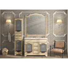 Элис -120 Зеркало беж.патина/стекло