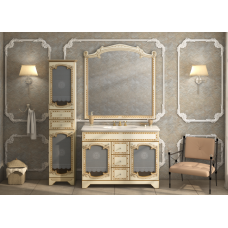 Элис -120 Зеркало беж.патина/стекло