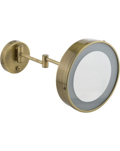 Косметическое зеркало Migliore Complementi 21977 с подсветкой с увеличением Бронза