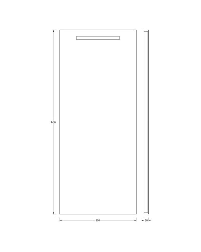 Зеркало 50х120 см Evoform Lumline BY 2011