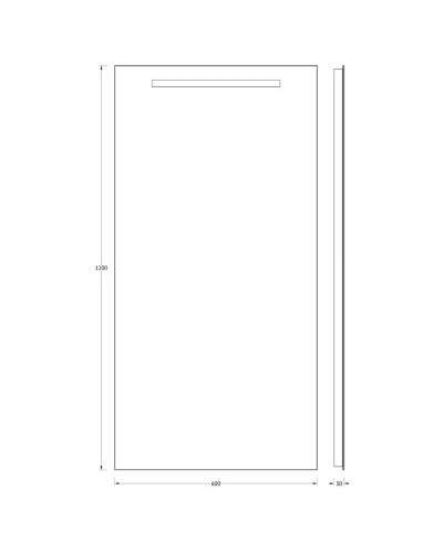 Зеркало 60х120 см Evoform Lumline BY 2012