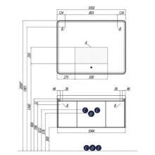 Зеркало 105х82 см Акватон Шерилл 1A206402SH010