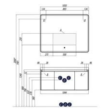 Зеркало 105х82 см Акватон Шерилл 1A206402SH010