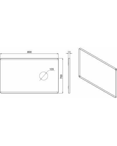 Зеркало Boheme Armadi Art Vallessi 80 542/2 с подсветкой с сенсорным выключателем
