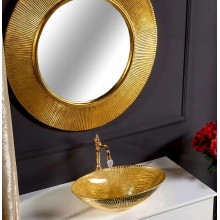 Зеркало Boheme NeoArt Shine 82 528-G light с подсветкой Золото глянец