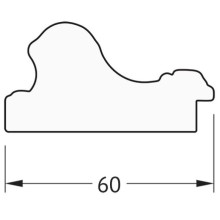 Зеркало 65х85 см бронзовые бусы на дереве Evoform Definite BY 3171