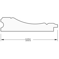 Зеркало напольное 114х204 см вензель бронзовый Evoform Definite Floor BY 6035