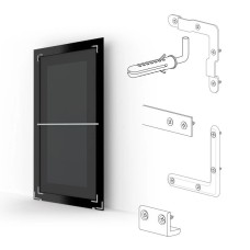 Зеркало напольное 114х204 см вензель бронзовый Evoform Definite Floor BY 6035
