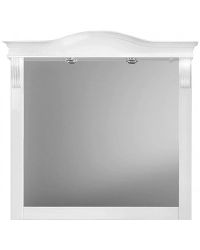 Зеркало 107,2х104,8 см белый глянец Belux Каталония В 105