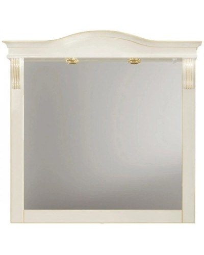 Зеркало 107,2х104,8 см слоновая кость золотая патина Belux Каталония В 105