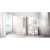 Зеркало 107,2х104,8 см слоновая кость золотая патина Belux Каталония В 105