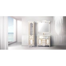 Зеркало 107,2х104,8 см слоновая кость золотая патина Belux Каталония В 105