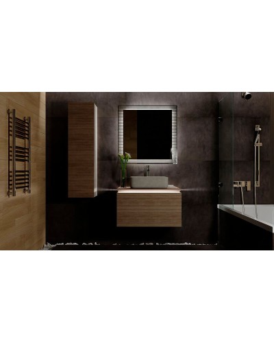 Зеркало Jorno Karat 80 Kar.02.80/P/W с подсветкой с бесконтактным выключателем