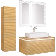 Зеркало Jorno Karat 100 Kar.02.100/P/W с подсветкой с бесконтактным выключателем