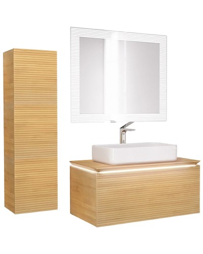 Зеркало Jorno Karat 100 Kar.02.100/P/W с подсветкой с бесконтактным выключателем