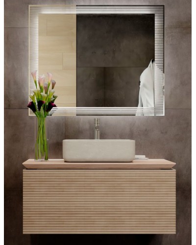 Зеркало Jorno Karat 100 Kar.02.100/P/W с подсветкой с бесконтактным выключателем