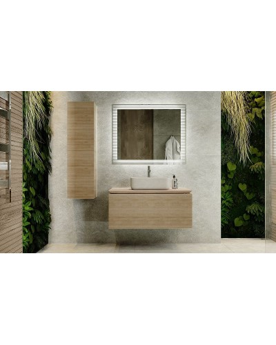 Зеркало Jorno Karat 100 Kar.02.100/P/W с подсветкой с бесконтактным выключателем