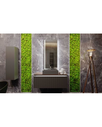 Зеркало Jorno Strong 57 Str.02.57/P/A с подсветкой с бесконтактным выключателем