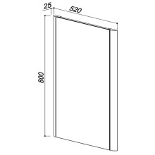 Зеркало 52х80 см клен Belux Альмерия В 60