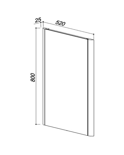 Зеркало 52х80 см клен Belux Альмерия В 60