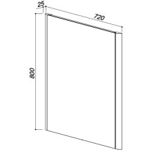 Зеркало 72х80 см клен Belux Альмерия В 80