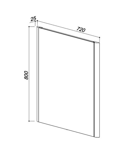 Зеркало 72х80 см клен Belux Альмерия В 80