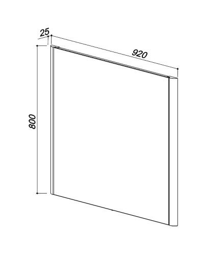 Зеркало 92х80 см клен Belux Альмерия В 100