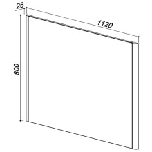Зеркало 112х80 см клен Belux Альмерия В 120