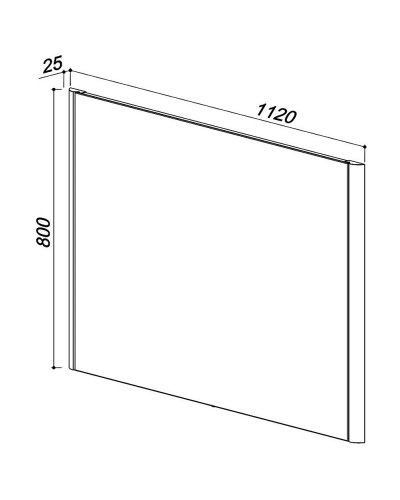 Зеркало 112х80 см клен Belux Альмерия В 120