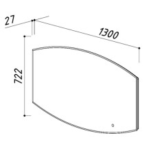 Зеркало 130х72,2 см Belux Версаль В 130