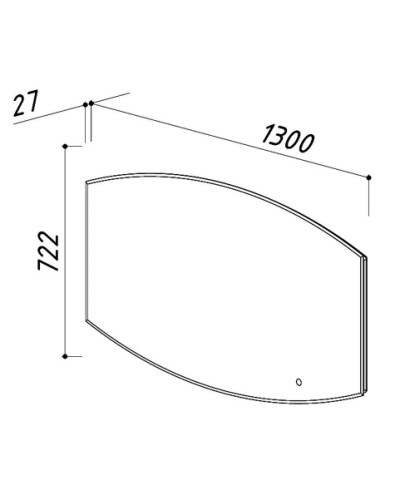 Зеркало 130х72,2 см Belux Версаль В 130