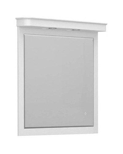 Зеркало 100х91,5 см белый глянец Belux Толедо В 100