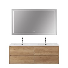 Зеркало в раме с подсветкой сенсорным выкл. и подогревом BelBagno SPC-KRAFT-1400-800-LED-TCH-WARM