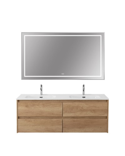 Зеркало в раме с подсветкой сенсорным выкл. и подогревом BelBagno SPC-KRAFT-1400-800-LED-TCH-WARM