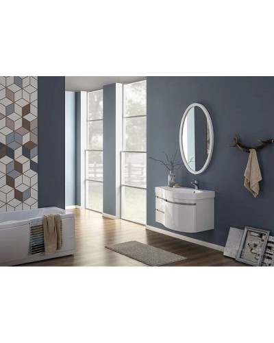 Зеркало 70х110 см белый глянец Aquanet Опера 00169607