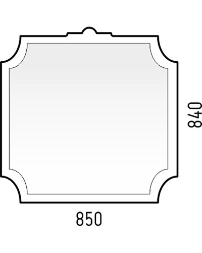 Зеркало Corozo Манойр 85 SD-00000980 Белое
